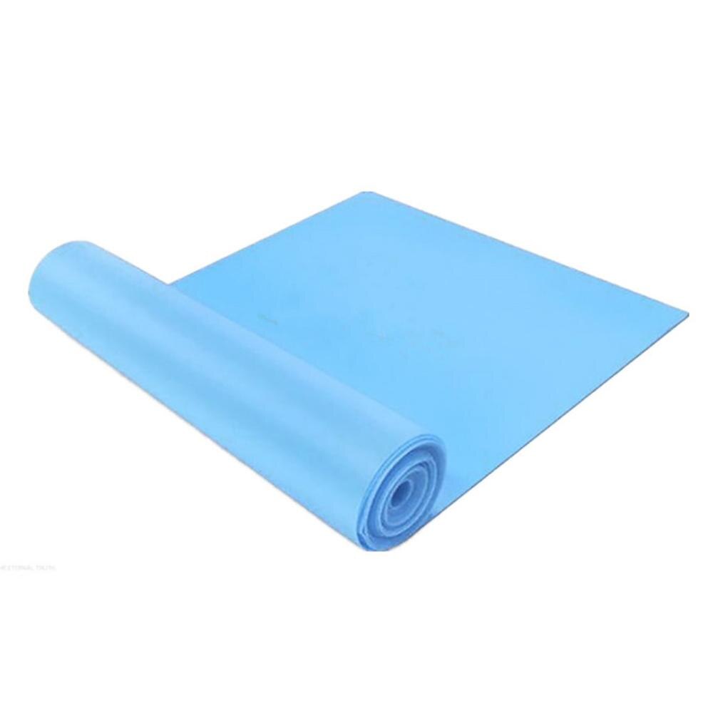 1.5m yoga fitness træk reb modstandsbånd latex elastisk stræk spændingsbånd træningsudstyr træning træning sport: Blå