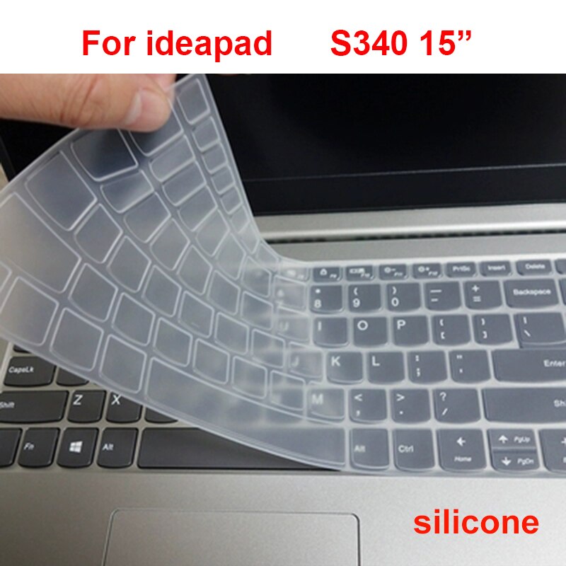 Wasbare Laptop Toetsenbord Cover Voor Lenovo IdeaPad S340 14 S340-14 S340-15 15 Siliconen Waterdichte Film Notebook Protector: S340       15inch