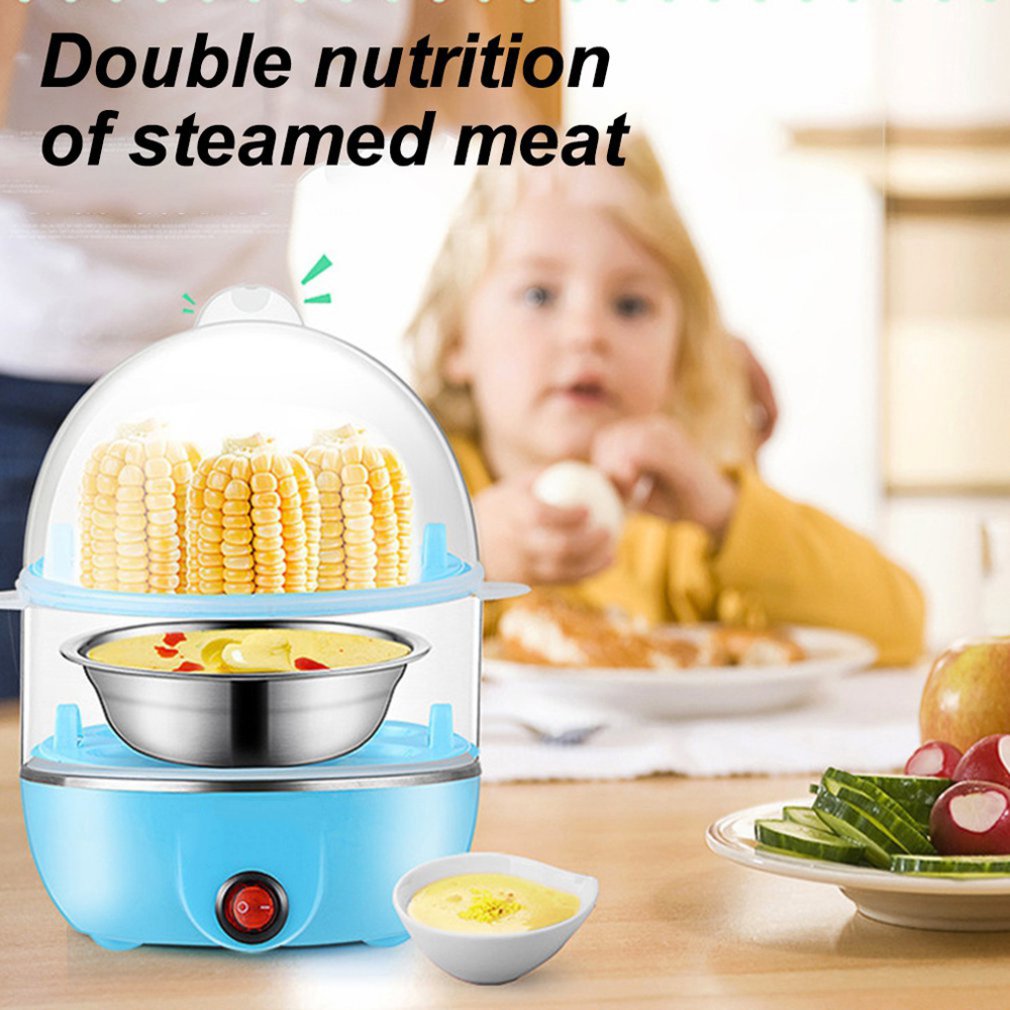 Petite omelette électrique de cuiseur d'oeufs de cuiseur de chaudière de Double couche dure brouillée avec l'arrêt automatique pour la commodité de cuisine