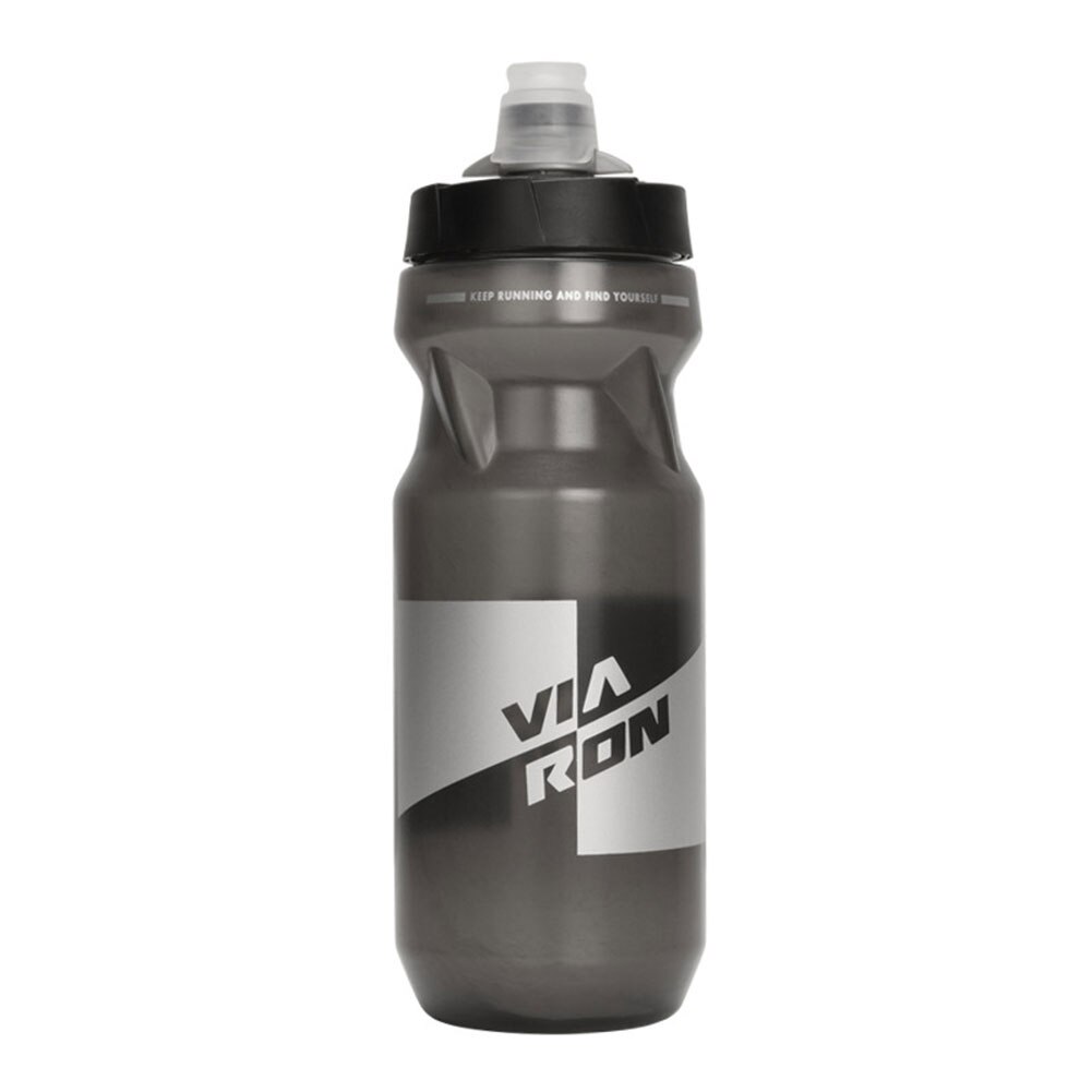 Botella de agua deportiva exprimible 610 ml 21 oz BPA tapa para empujar-tirar libre para deportes al aire libre Fitness ciclismo senderismo botella de cuatro colores: Brown