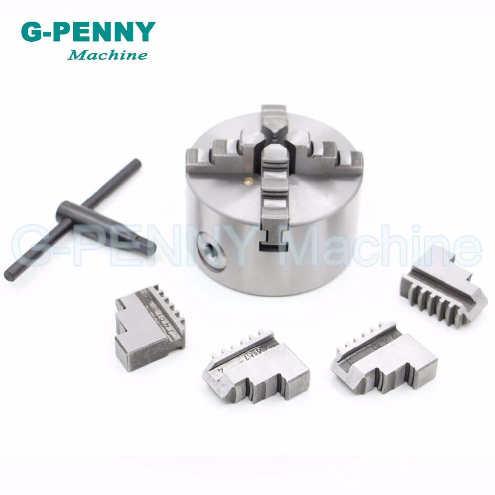 CNC 4th axis / A axis 80mm 4 jaw Chuck self-centering manual chuck four jaw for CNC Engraving Milling machine CNC Lathe Machine