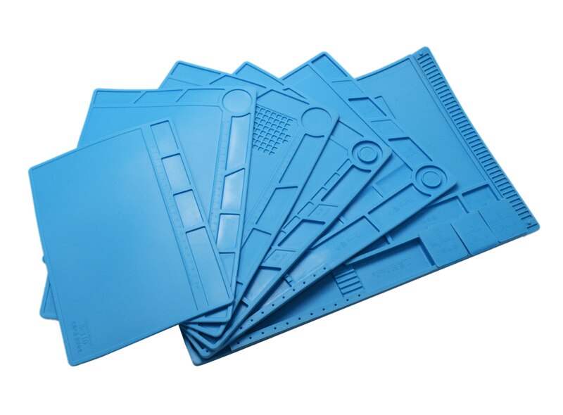 Eruntop ESD Heat Insulation Soldering Working Mat With magnet Silicone insulation pad High temperature resistance welding Mat