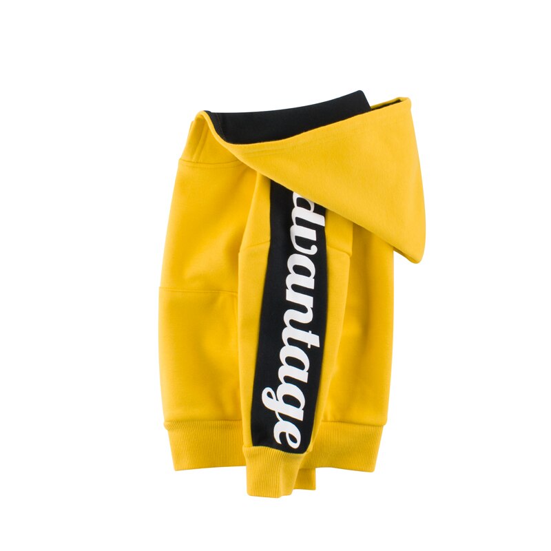 Kinderen Meisjes Jongens Truien Kinderen Bovenkleding Geel Blauw Hooded Meisjes & Jongens Sweater Kids Kleding Voor 3 4 6 8 10 Jaar