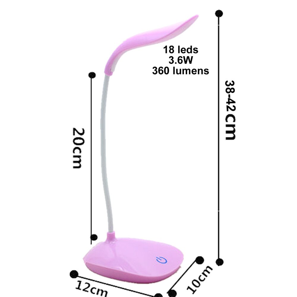 Lampe de bureau de Table Flexible 18 LED LED 2 en 1 charge sans fil Protection oculaire créative lampe de lecture multifonction porte-stylo