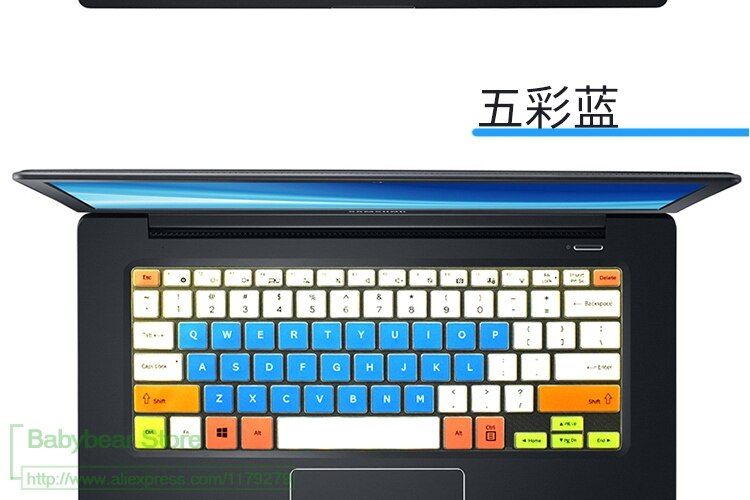 Silicone Keyboard Protective Film Cover Skin Protector For Samsung Ativ Book 9 Lite 910S3L 110S1K S1J 910S3L-M01/02 13.3'' 13'': candyblue