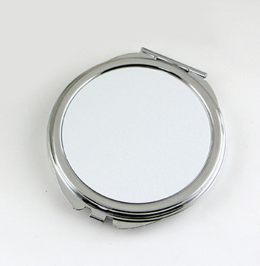 20Pcs/Lot Sublimation Blanks Metal Pocket Compact Mirror Travel Makeup Mirror For Women Men Home Travel Use: black