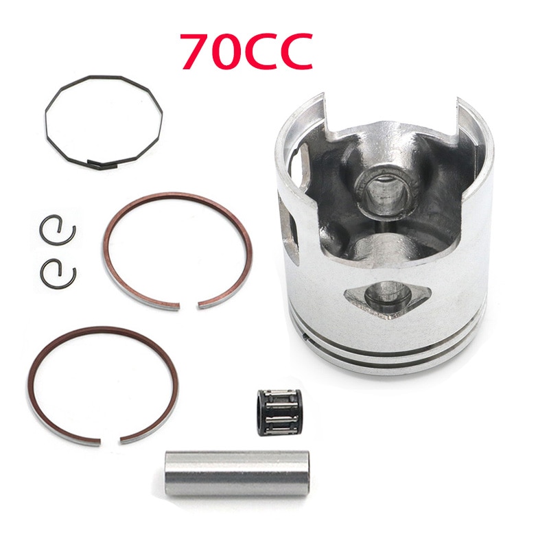 70cc 47mm- cylindret stempelstempel + ringe + pakning  + 10mm håndledsstiftsæt 10mm pin til jog minarelli 2-- takts scootermotor