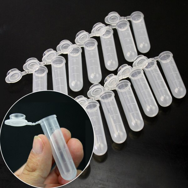 50 Stks 5 ml Plastic Clear Lege Tube Sample Opslag... – Vicedeal