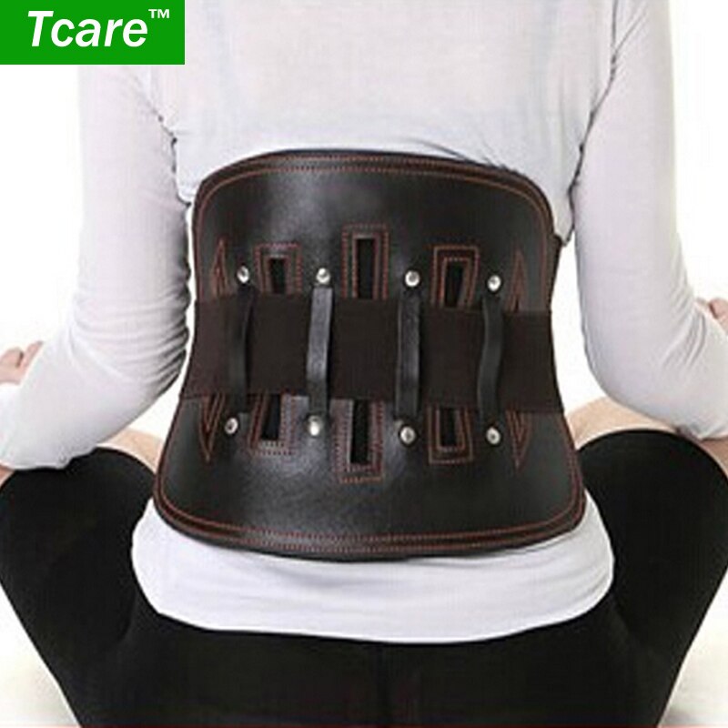 Tcare-Cinturón de cuero para proteger la parte inferior de la espalda, soporte para el dolor de espalda para ancianos, alivio del dolor sedentario, cuidado de la salud, 1 pieza