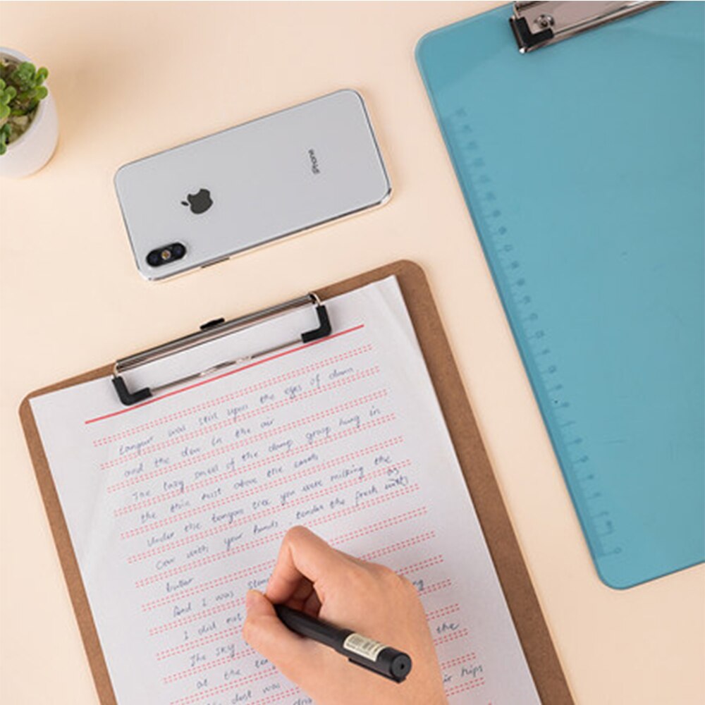 Deli Folder A4 Board Clip Writing Splint Stationery Writing Pad Cardboard Student Test Paper A5 Multi-function Office supplies