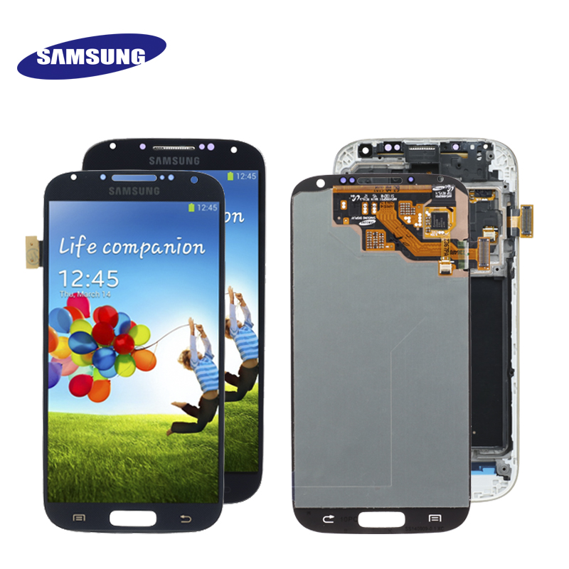 Original Super AMOLED S4 LCD for Samsung Galaxy S4 GT-i9505 i9500 i9505 i9506 i337 Display Touch Digitizer Screen Replacement