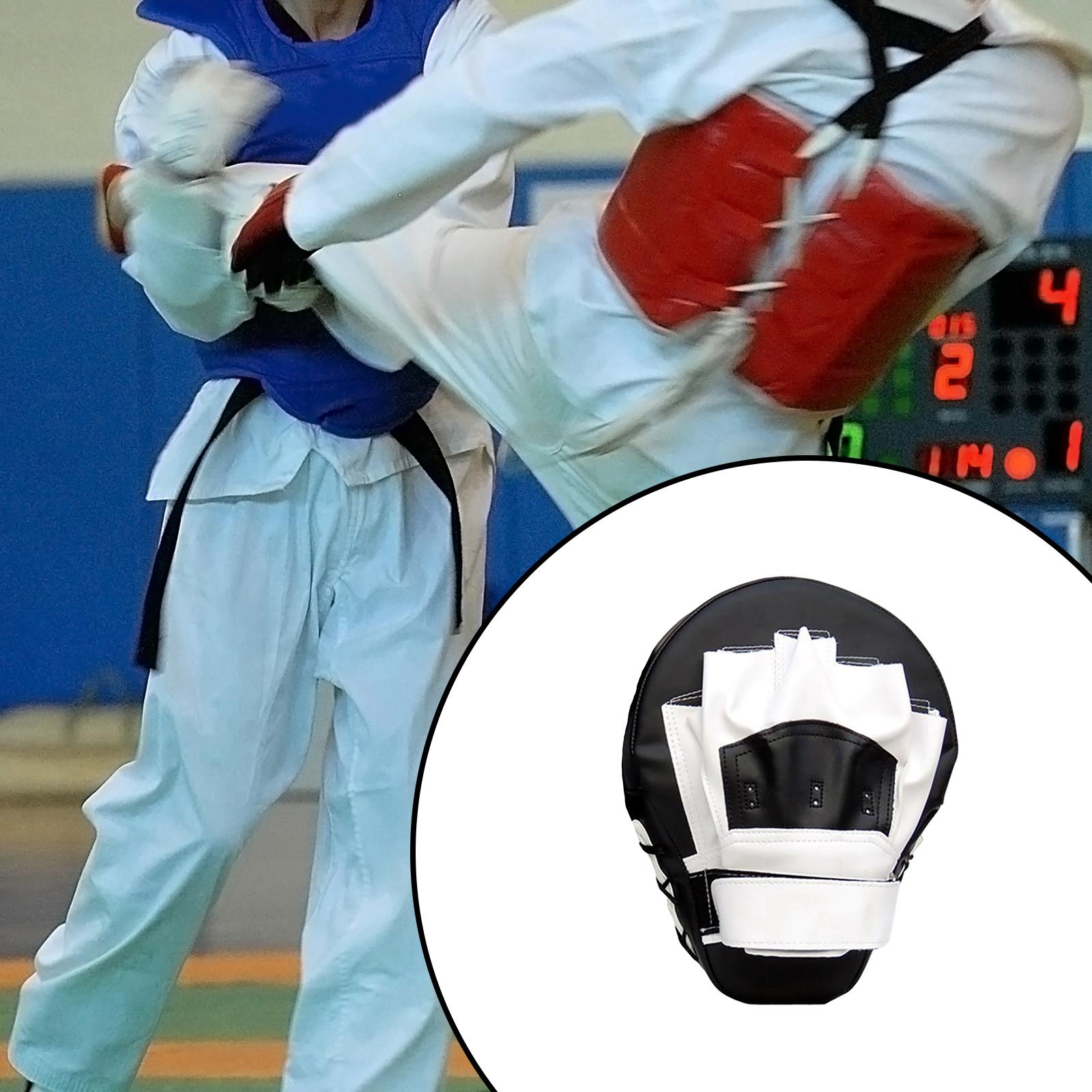 Curved MMA Boxing Punching Mitt Focus Pad Target Karate Thai Kick Sparring