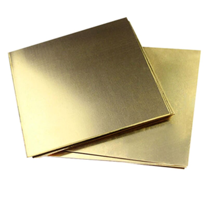 100 x 100 x 5mm h62 mässingsplåt med hög hållfasthet manuellt material diy-verktyg verktyg mässingsblockplåtbitar