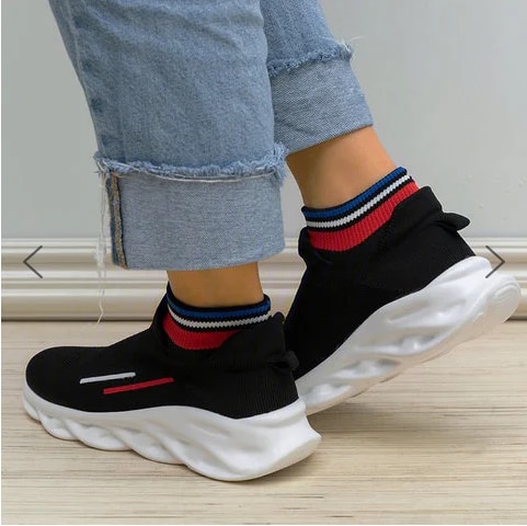 Elastiska strumpor sneakers dam vulkaniserade skor strumpa high top trainers andas tenis feminino fritidsskor dam zapatos mujer