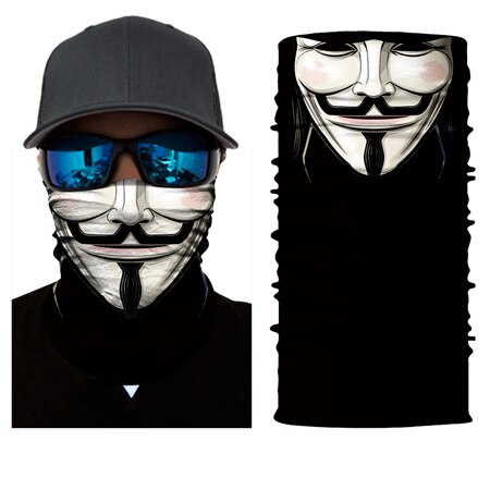 BJMOTO Magie Kopf Gesicht Maske Nahtlos Winddicht Anti-Uv Multi Verschleiß Rohr Bandana Durag Radfahrer Motorrad Schal: Modell 5