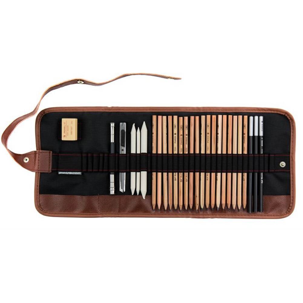 21/29Pcs Sketching Drawing Art Tool Set with Charcoal Pencils Sketch Tools JR Deals