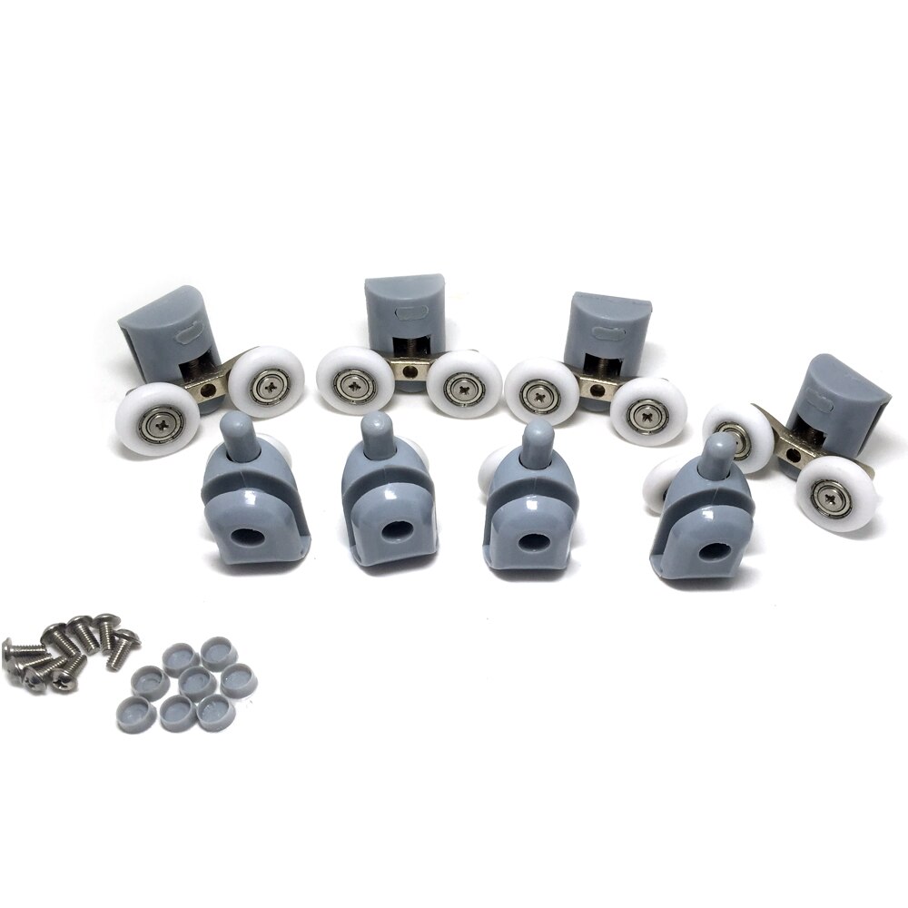 4pcs-8cs Top & Bottom Shower Door ROLLERS / Runners / Pulleys / Wheels Replacement Parts 23mm25mm diameter: 8pcs / 23mm