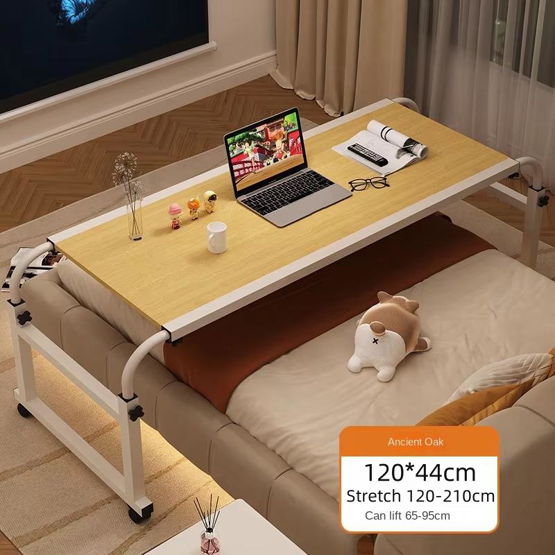 Laptopcomputer Verstelbare hoogte en lengte Woonkamer Slaapkamer Verplaatsbaar bureau Bovenbedtafel: Bordeaux