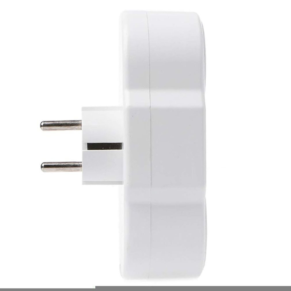 Adaptador de distribución de energía de enchufe múltiple, toma de contacto protectora de Triple Enchufe europeo a ruso