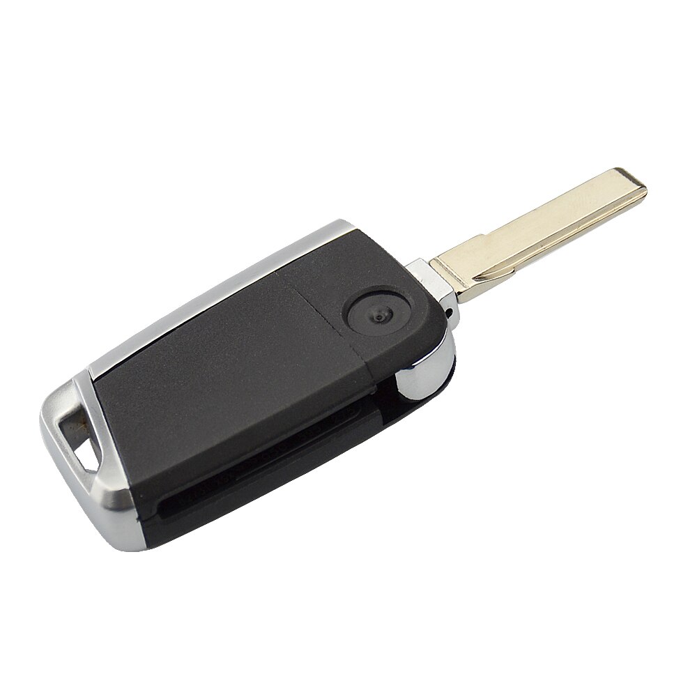 OkeyTech Klapp kippen Fernbedienung 3 Tasten Auto Schlüssel Hülse fallen Für Volkswagen Für VW Golf 7 GTI MK7 Skoda Octavia a7 Sitz Metall Rand