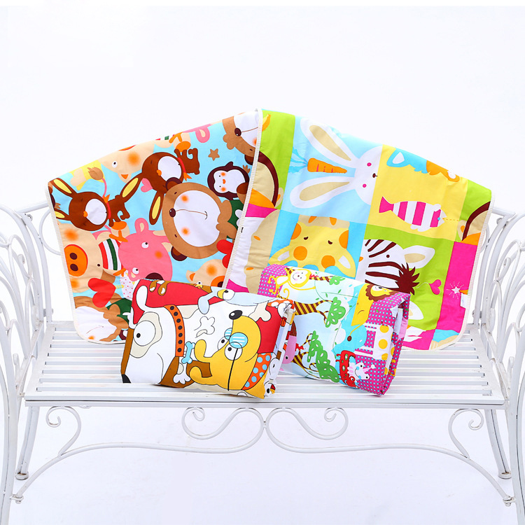 Baby Baby Waterdicht Vel Urine Changing Pads Cartoon Herbruikbare Baby Beddengoed Aankleedkussens
