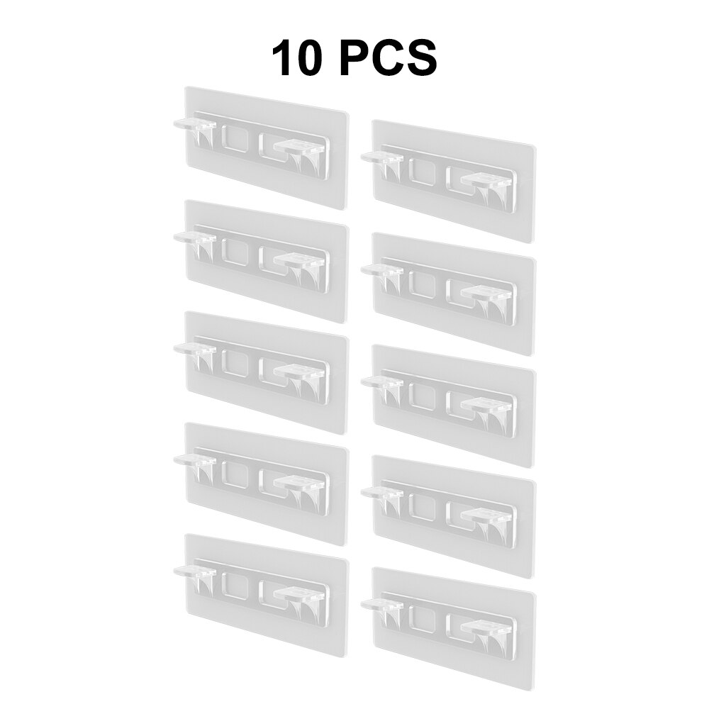 Itseliimautuvat hyllyn tukitapit muovikaappi kaappi hyllytuki klipsi rei'itysvapaa seinäripustin tarra keittiön kylpyhuoneeseen: Tyyppi 10 kpl