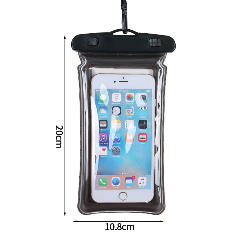Waterproof Phone Bags Case Touch Screen Mobile Phone Cover with Lanyard Universal SmartPhone Cover Outdoor Swimming Diving 방수팩: Brown