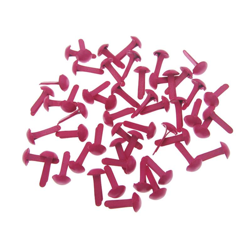 100Pcs Mini Brads Diverse Kleuren Ronde Brad Pastel Brads Voor Scrapbooking Ambachten Maken Stempelen En Diy-8x2 0mm/5.5x11mm