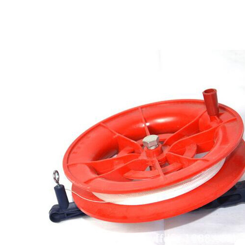 Kite Reel Winder 50M Twisted String Line Red Wheel Kite Reel Winder Outdoor Kite Accessories