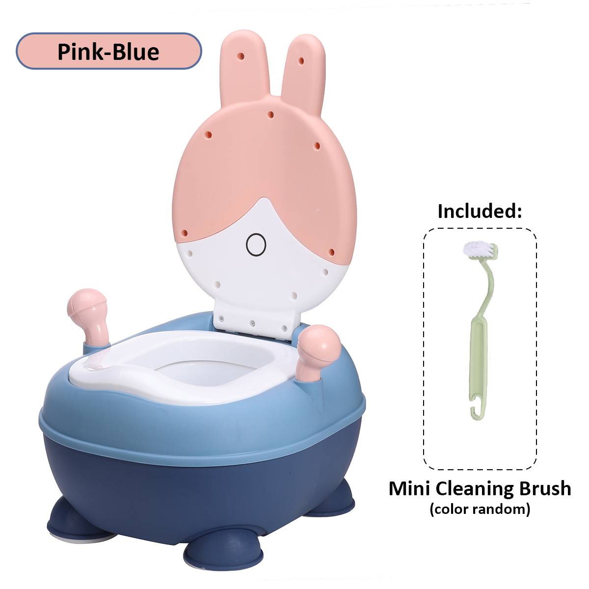 Portable Kids Baby Toilet Children Potty Training Seat Removable Non-slip Toddler Kids Potty Chair Multifunctional Toilet Potty: Pink
