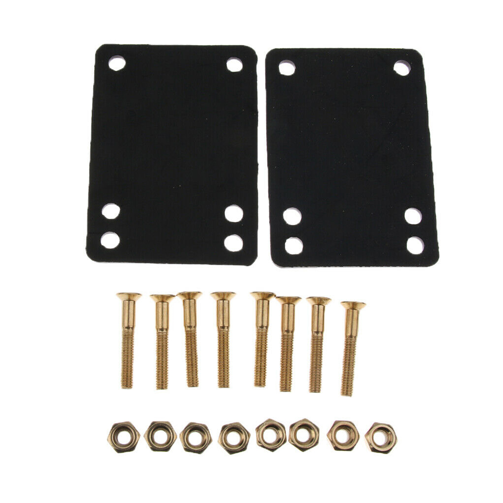 2 uds patineta Longboard 1/8 "de elevadores almohadillas + 1 Uds 1" Hardware camión tornillos