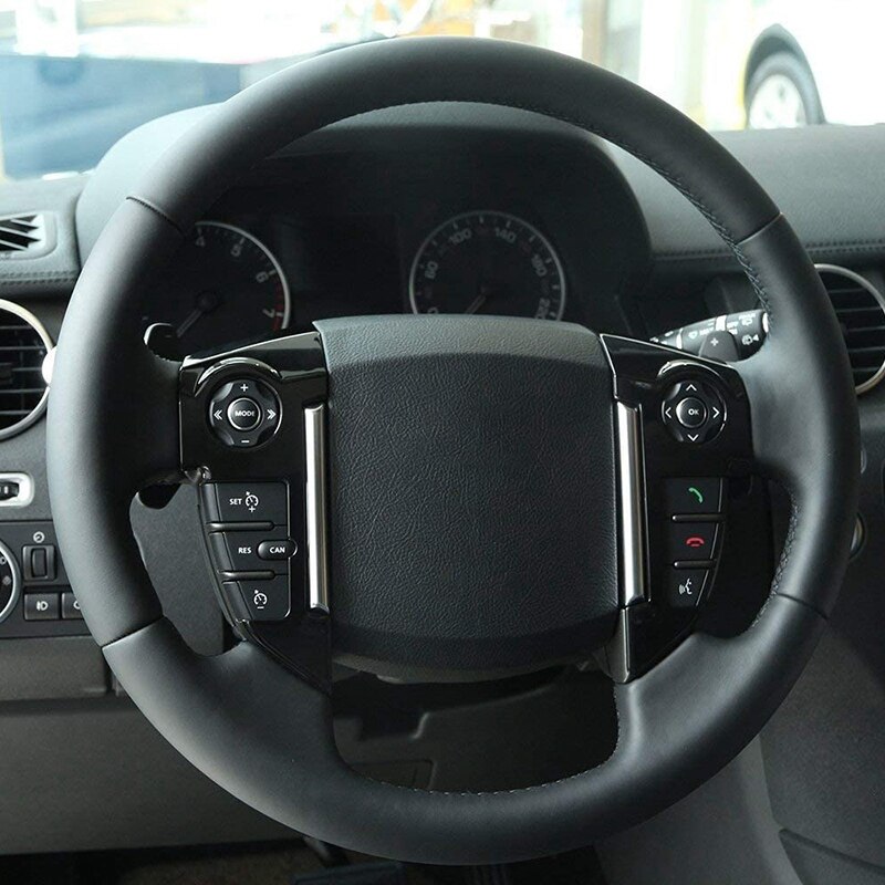 Car Steering Wheel Cover Trim Stickers for Land Rover Discovery 4 LR4 ,for Freelander 2