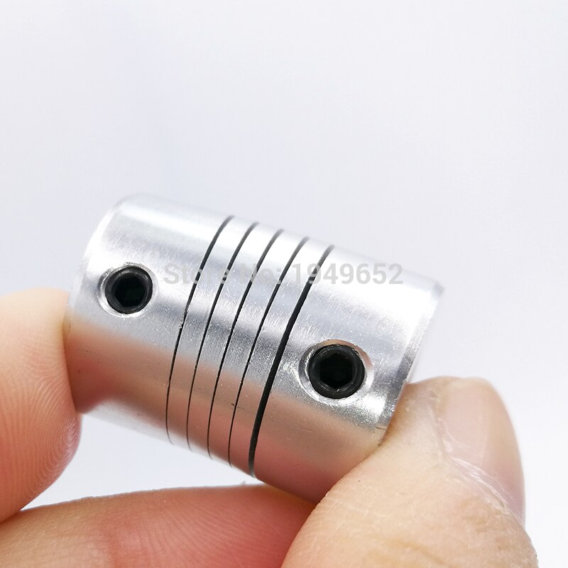 Acoplamiento de eje D19 * L25, mandíbula flexible de aluminio 3/4/5/6/6.35/7/8/10mm CNC, Motor paso a paso, acopladores, máquina de grabado