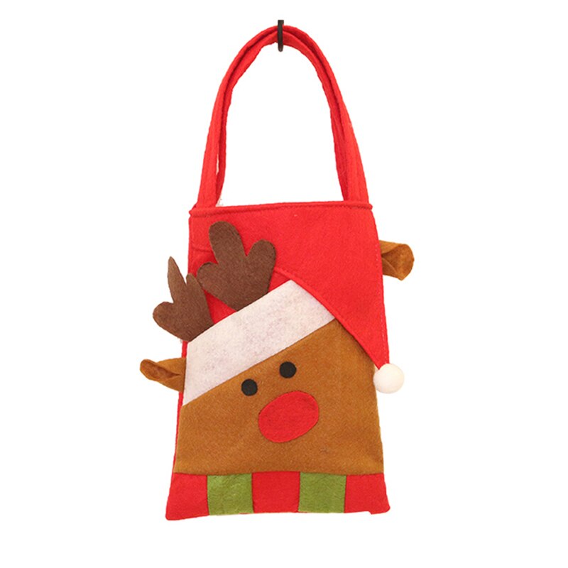 Bolsa de para caramelos de Navidad, bolsa de , bolso, bolso, bolsa no tejida, decoraciones de Año 1 Uds.: Reindeer