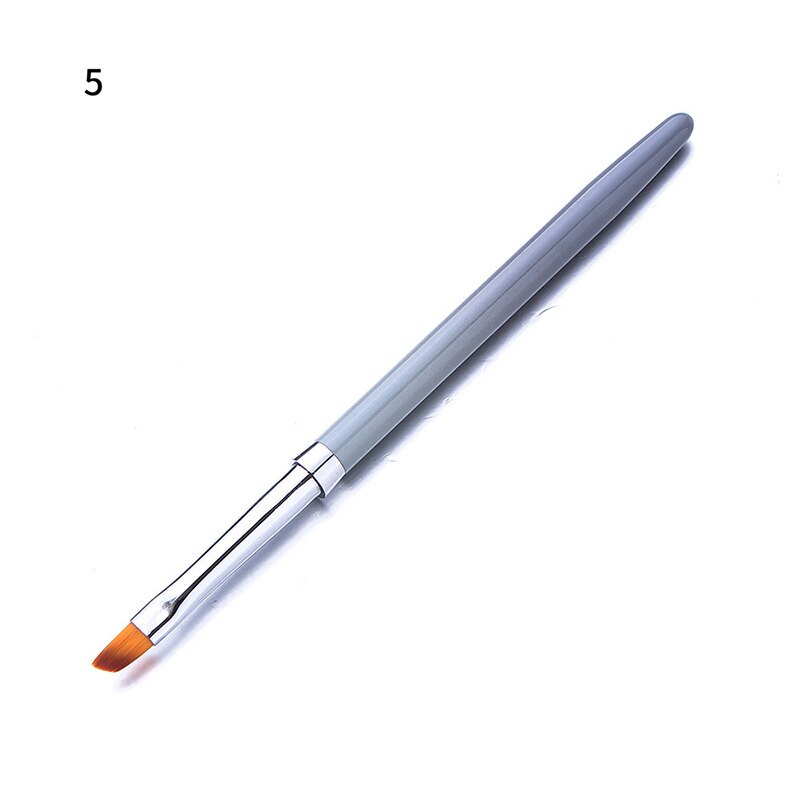 1 Uds delineador de gel uv pintura brocha rosa dorada Color portátil dibujo bolígrafo cepillo de uñas mango manicura uñas arte herramienta de: 10