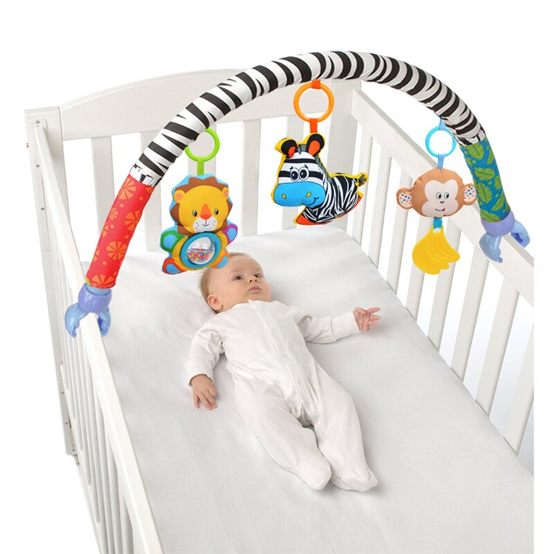 bambino Passeggino/Letto/Presepe Appeso Giocattoli per Nizza Culle Sonagli Sedile Sveglio Della Peluche Passeggino 88 centimetri zebra Sonagli foto a Colori: Default Title