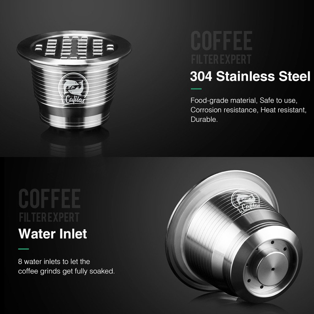 Reusable Coffee Capsule Stainless Steel Filter Capsule