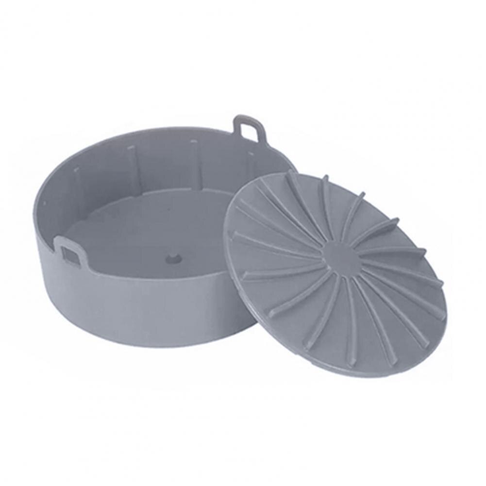 Flexible Baking Holder Removable No Fading Practical Baking Tray Silicone pan container mat for Home: Grey S