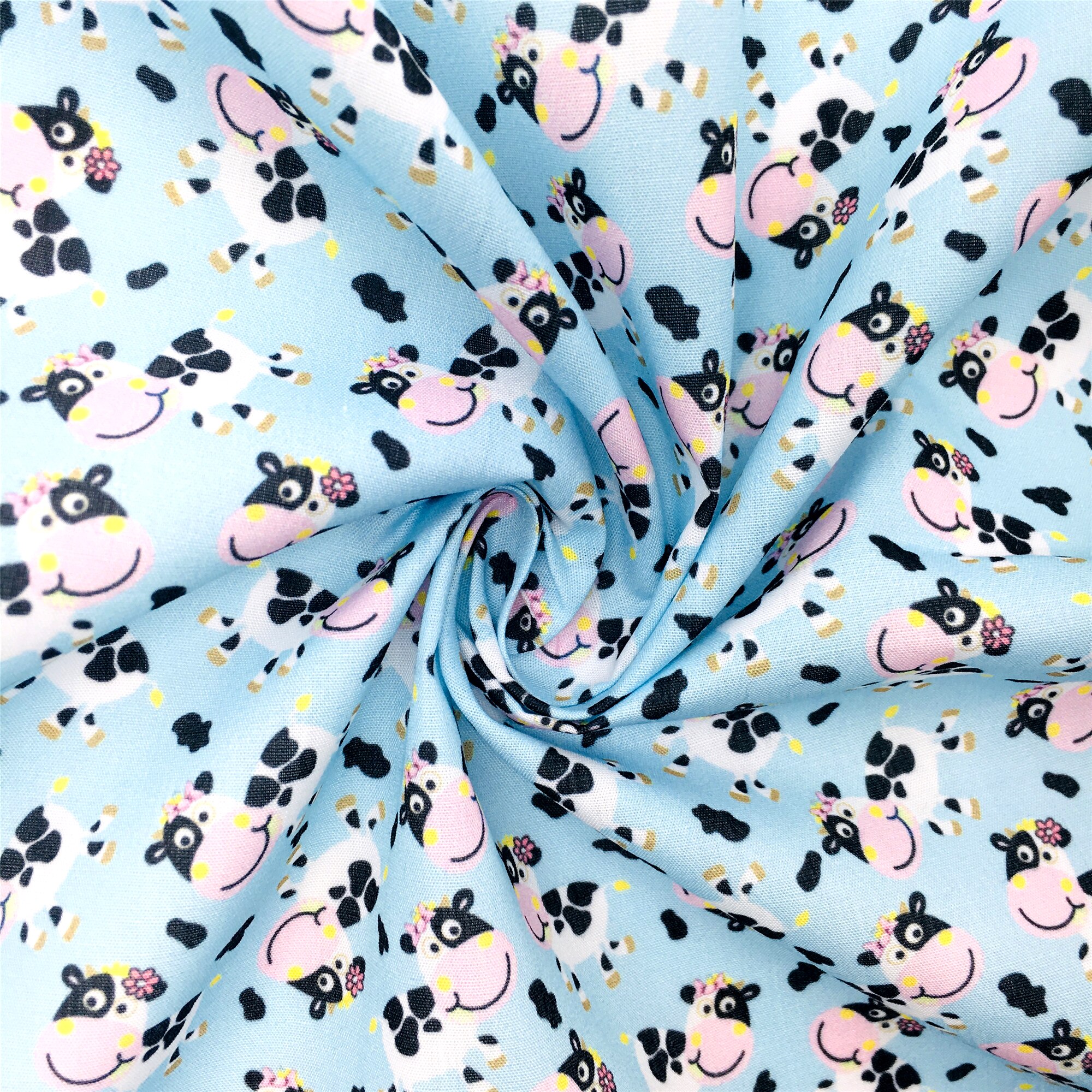 50*145cm Cow Series 100% Cotton Fabric Patchwork Sewing Quilting Fabrics Needlework For Tissue DIY Cloth Sewing Dress,1Yc17436: 1115597