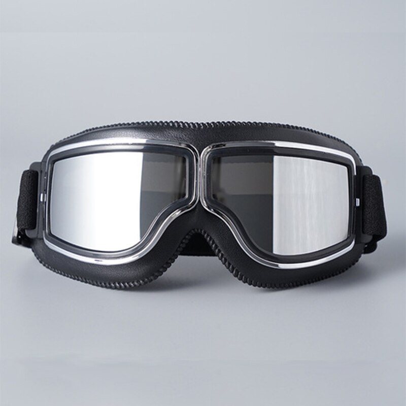 Vintage Motorcycle Goggles Retro Motorbike Scooter Biker ATV Glasses Universal Helmet Goggles Foldable Vintage Off-Road: style 8