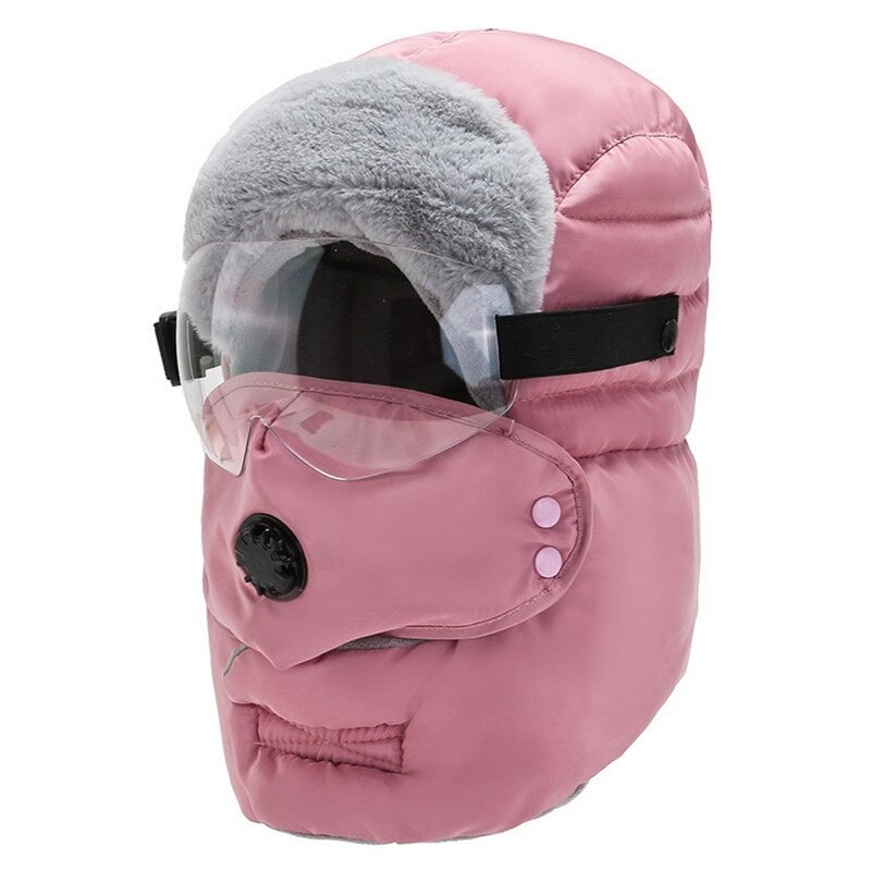 nouvelle casquette chaude hiver hommes originale hiver chapeaux pour femmes enfants imperméable à l'eau avec des lunettes Cool cagoule: 5