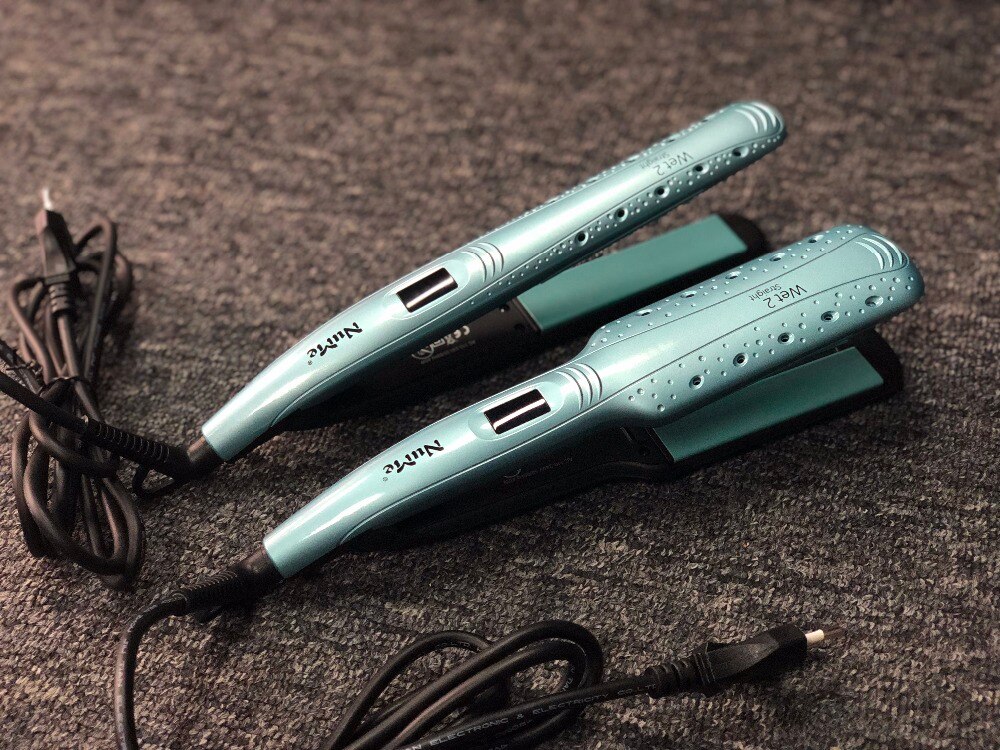 Ceramic Hair Straightener Flat Irons Straightening Brush