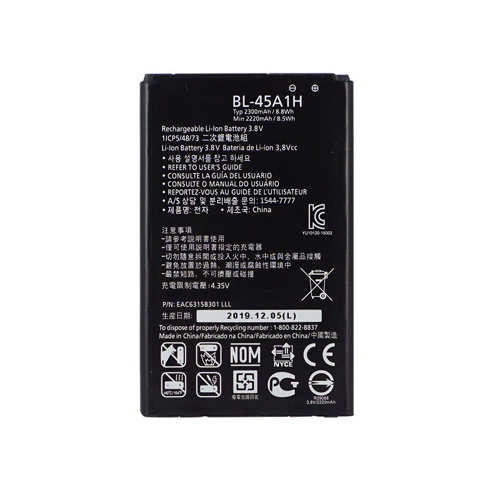 OHD Original Phone Battery For LG G3 G4 G5 G6 G7 V20 K10 LTE BL-53YH BL-51YF BL-42D1F BL-45A1H BL-44E1F BL-T32 BL-T39