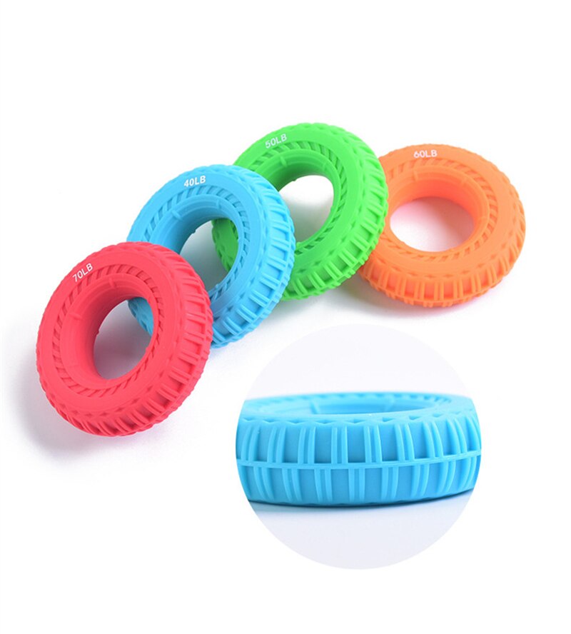 Silicone Portable Hand Grip Gripping Ring Carpal Expander Finger Trainer Grip Strength Rehabilitation Pow Stress Ring Ball