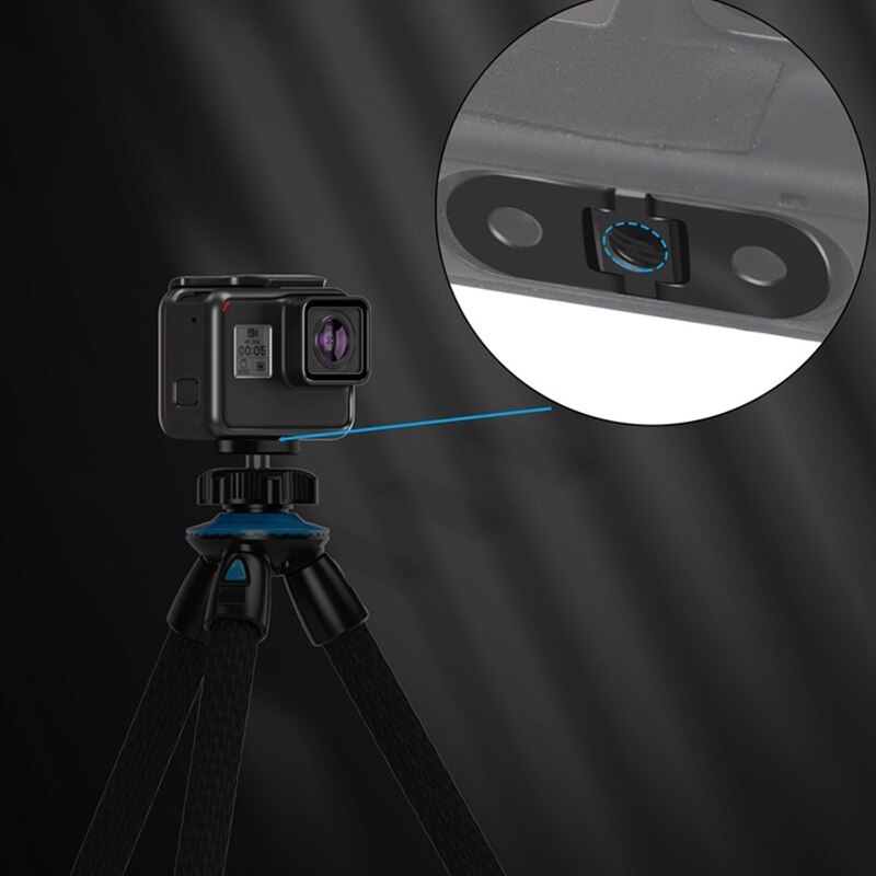 Metall-stativadapter mit zwei anschlüssen 1/4 gewindelöchern 8 kompatibel mit der action-kamera hero 10 9