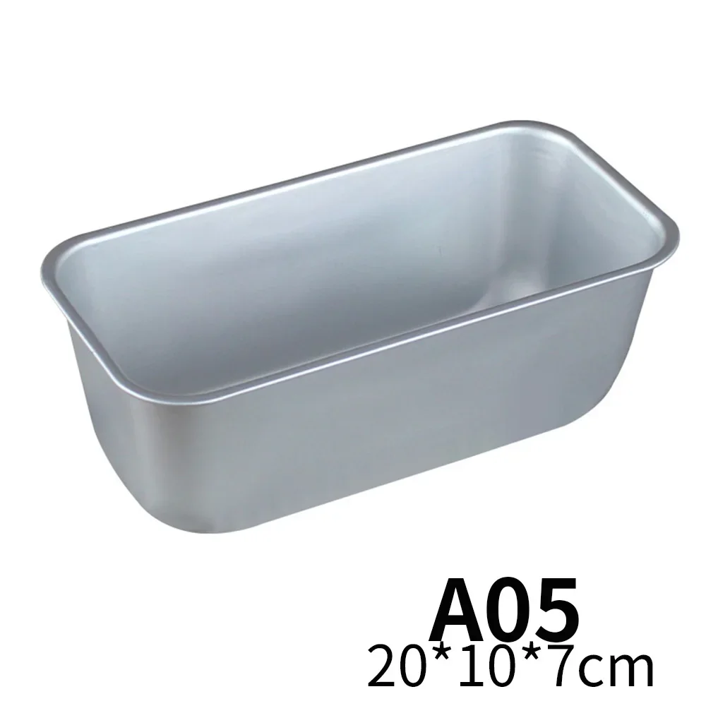 5 Size Aluminium Loaf Pan Rectangle Baking Cake Mold Bread Tin Tray Non-Stick Cheese Box Brownie Pastry Decorating Tools Gadgets: SKY BLUE