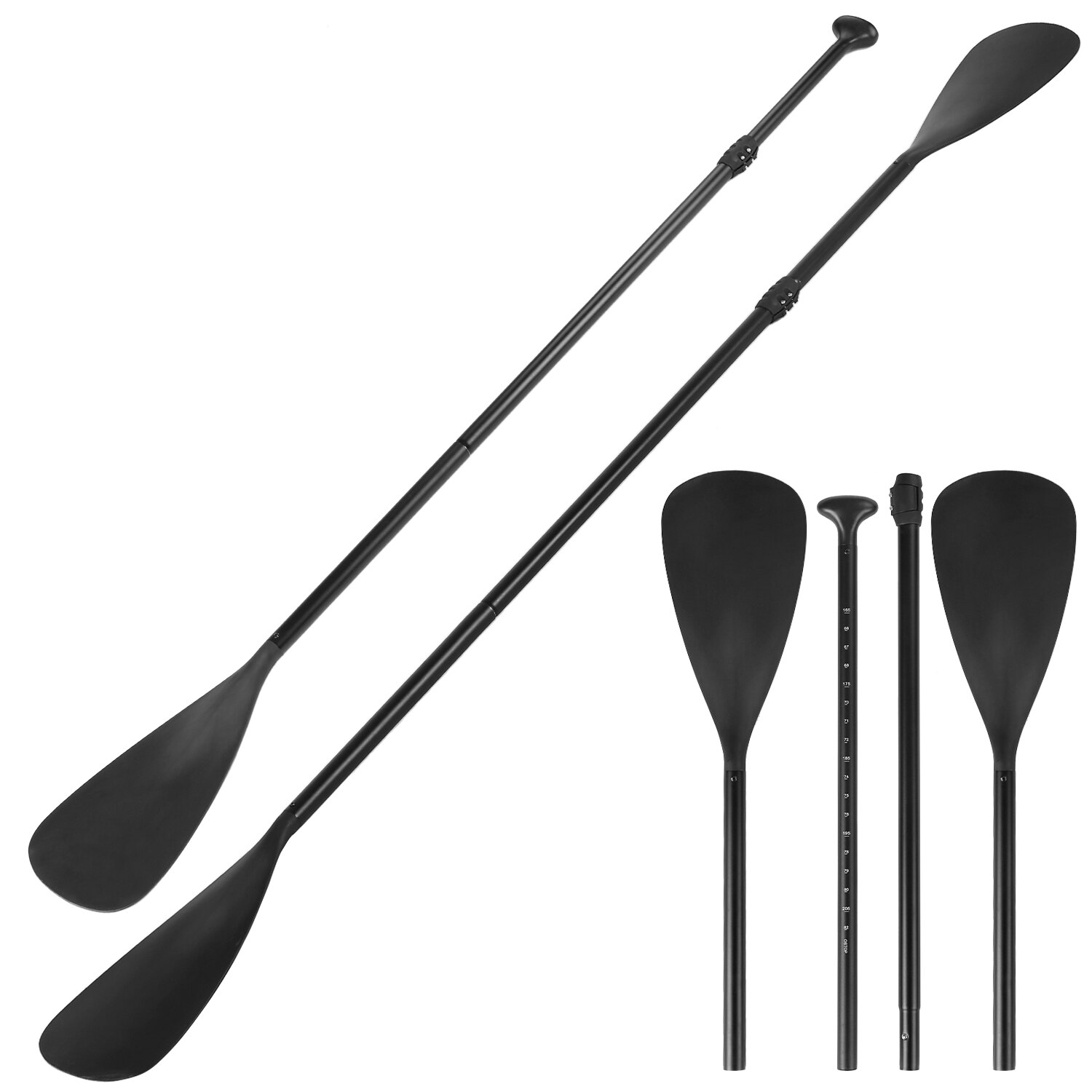 2022 4-Piece Quick Release Asymmetrical Kayak Paddle Board Water Sports paddle for kayak inflatable boat sup board stand