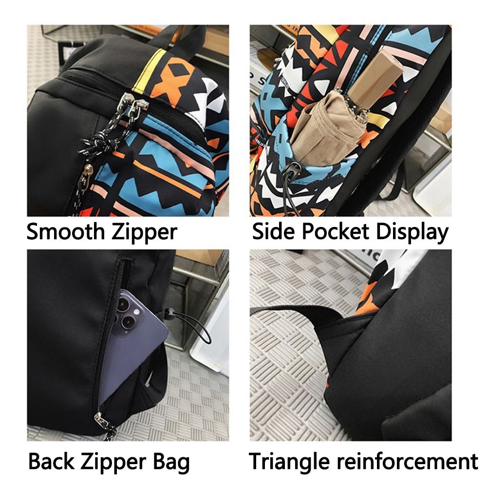 Oxford Fabric Outdoor Travel Bag Wear-resistant Multiple Pockets College Students Backpack Waterproof Breathable