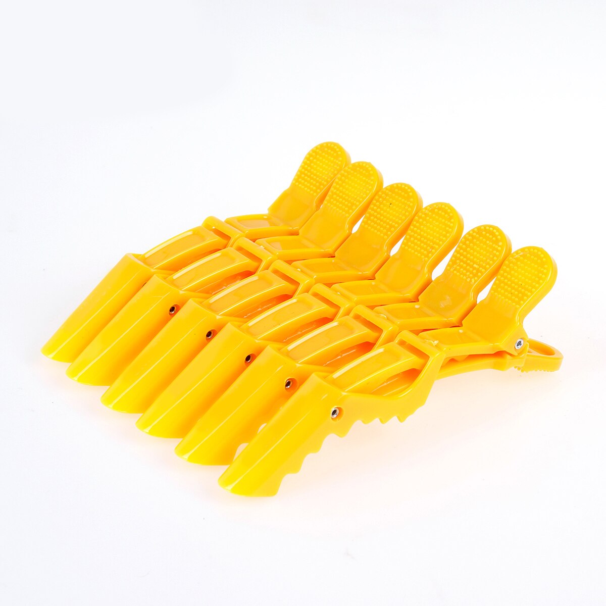 5 Color Hairdressing Clamps Claw Clip Pro Hair Salon Plastic Crocodile Barrette Hold Hair Section Clips Grip Tools DIY Home: yellow