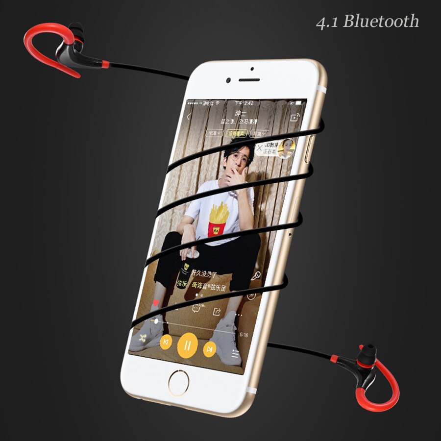 Sport oordopjes koptelefoon voor iphone  xs 8 7 xiaomi 6 5 smartphone draadloze koptelefoon oorhaak bluetooth oordopjes microfoon headset